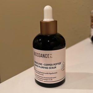Biossance Squalane and Copper Peptide plumping serum